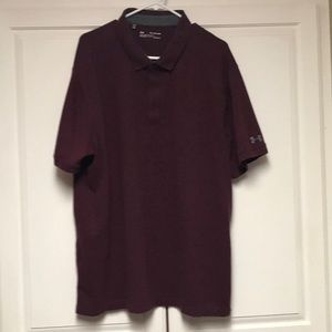 Men’s XXL Under Armour maroon polo